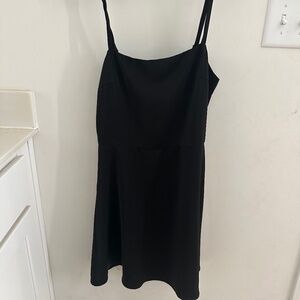 Black fitted dress